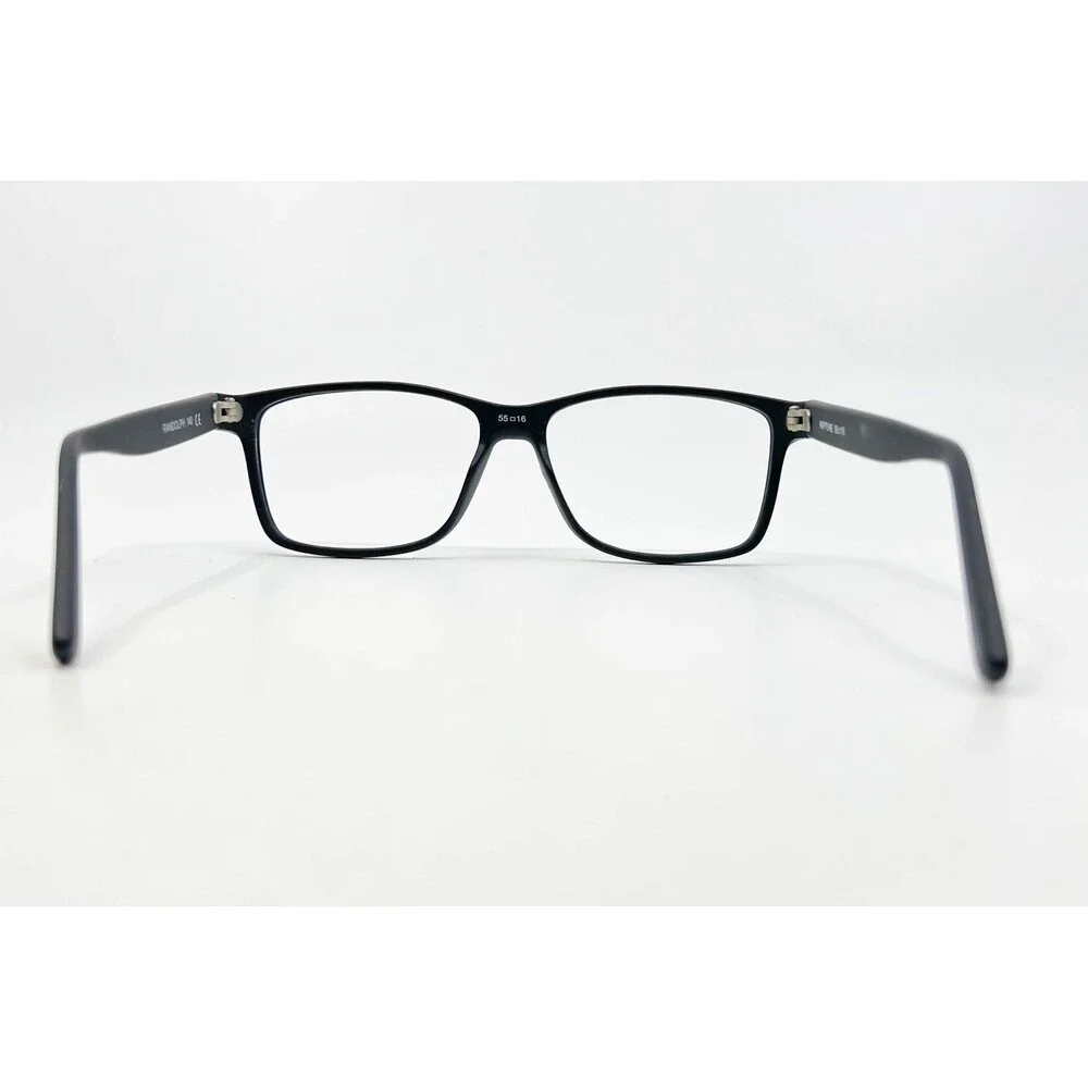 Randolph Neptune Eyeglasses Mens Black Square Frame 55-17-140